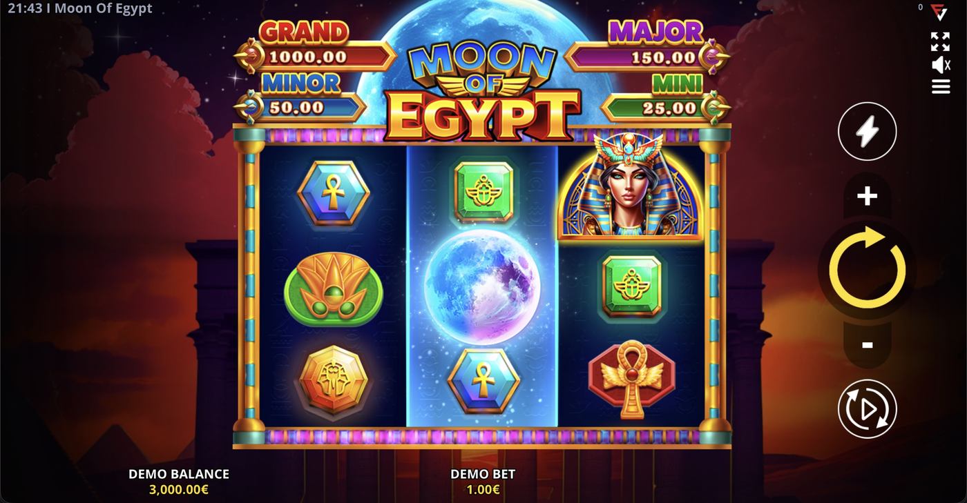 Moon Of Egypt: image of main menu