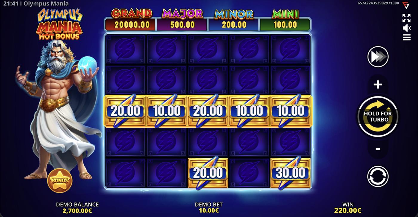 Olympus Mania: Hot Bonus: image of winning