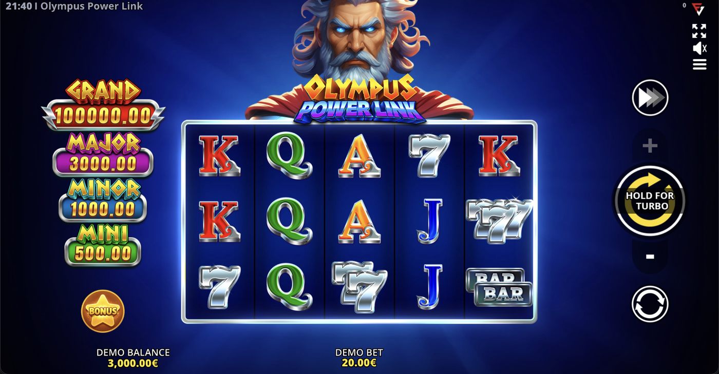 Olympus Power Link: image of main menu