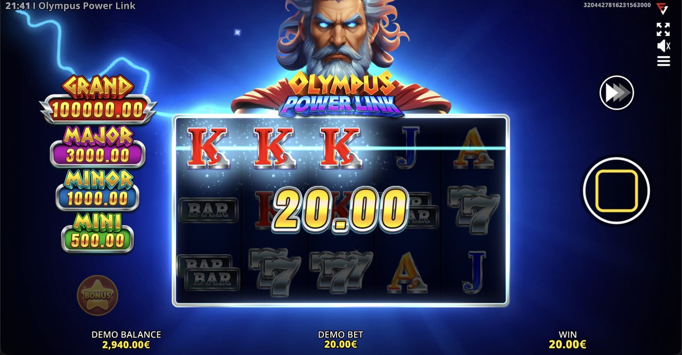 Olympus Power Link: image of winning