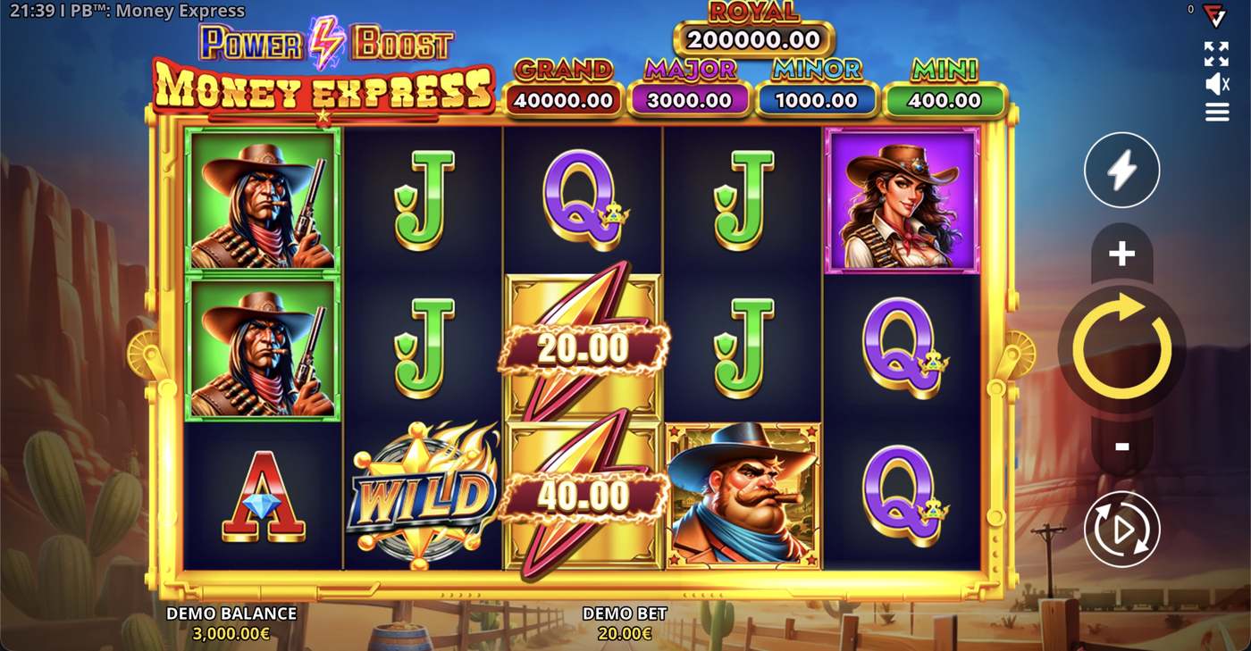 Power Boost: Money Express: image of main menu