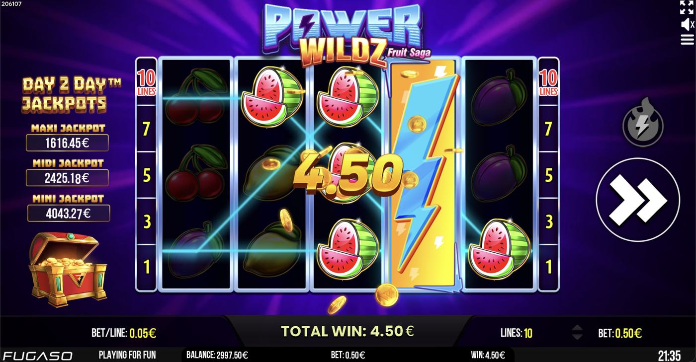 Power Wildz : Fruit Saga: image of winning