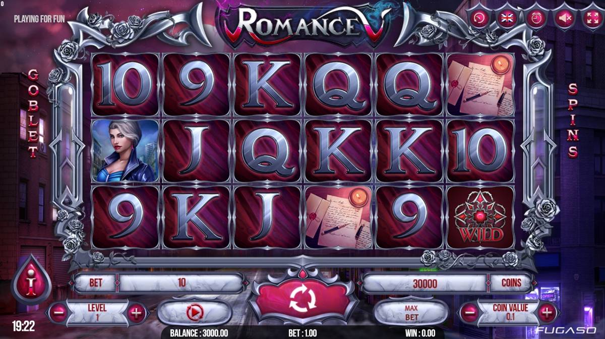 Romance V: image of main menu