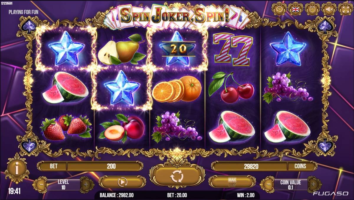 Spin Joker, Spin: image of winning