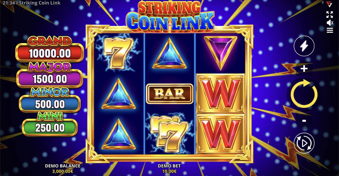 Striking Coin Link: image of main menu