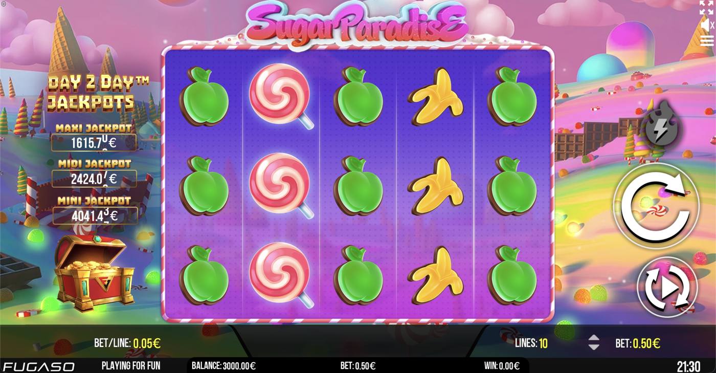 Sugar Paradise: image of main menu