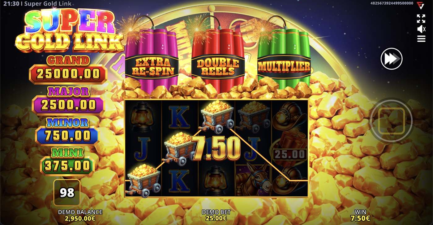 Super Gold Link: image of winning