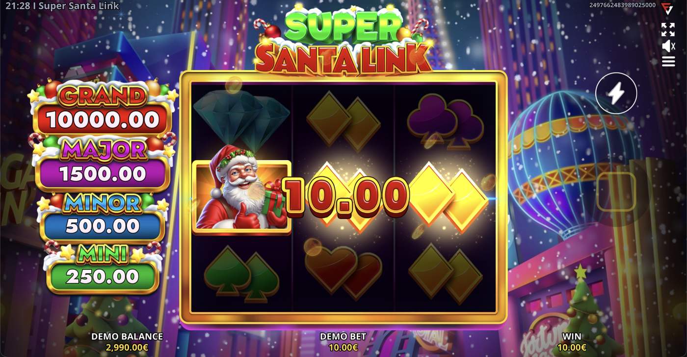 Super Santa Link: image of winning