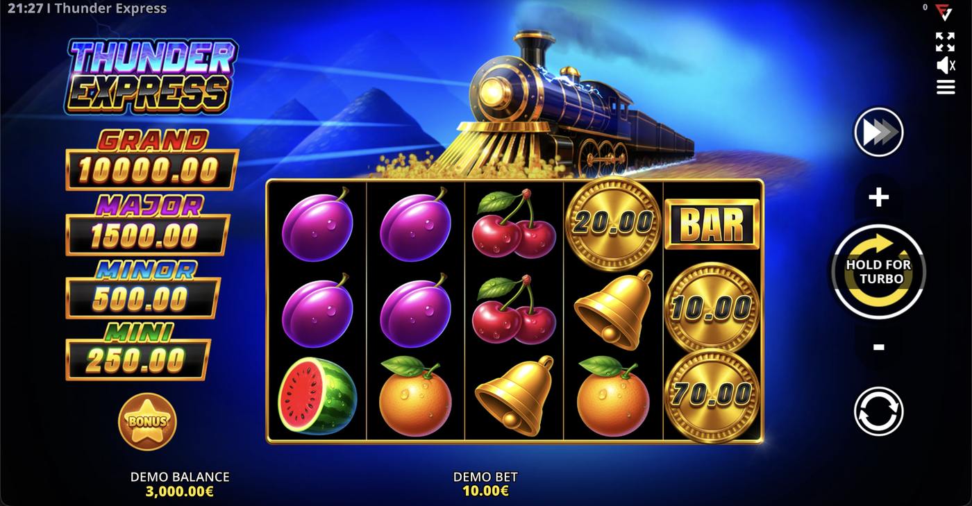 Thunder Express: image of main menu