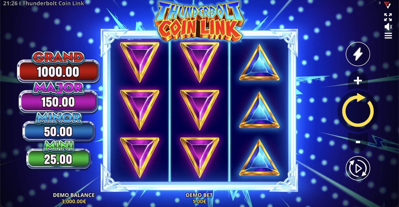Thunderbolt Coin Link: image of main menu