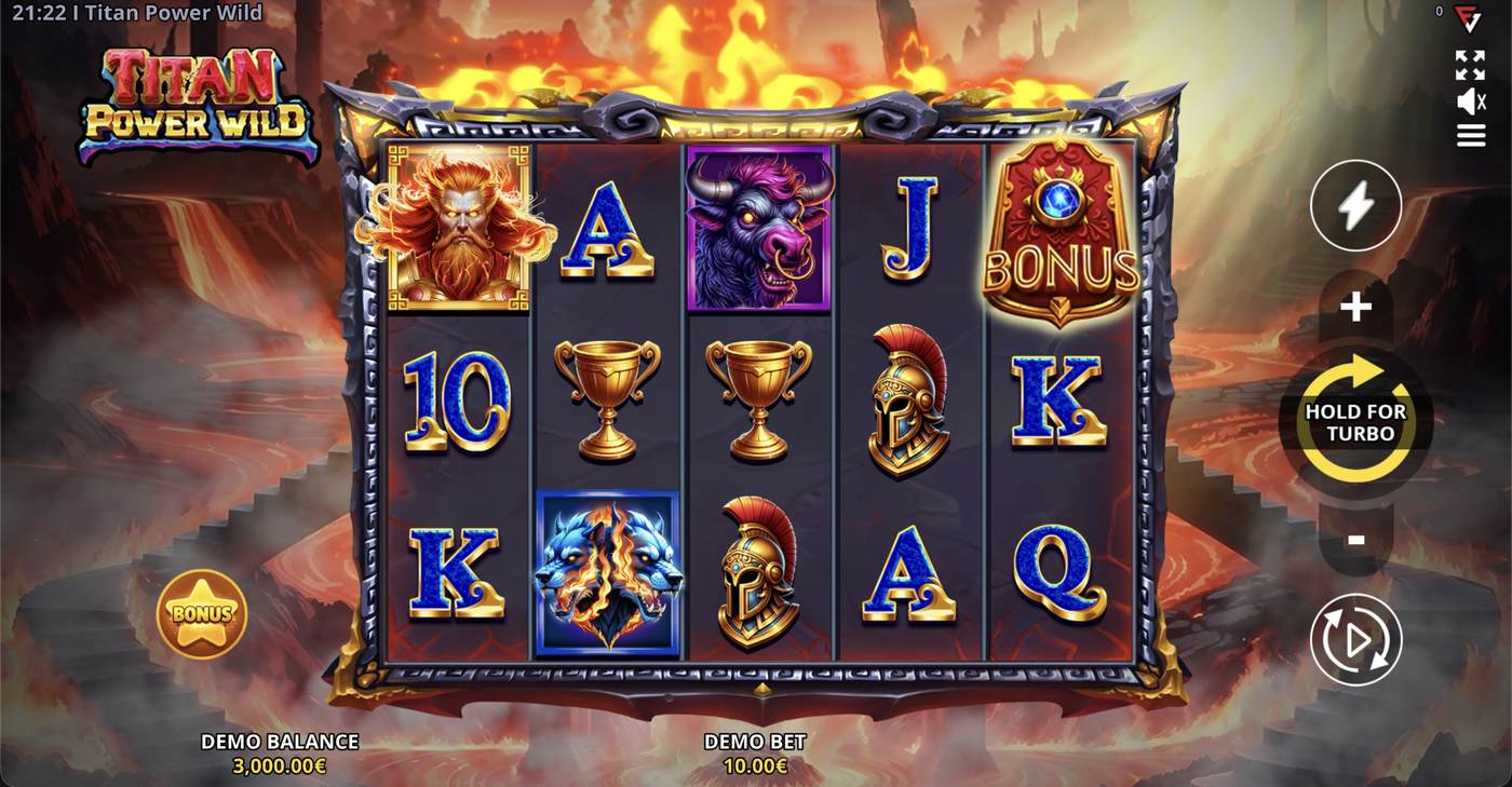 Titan Power Wild: image of main menu