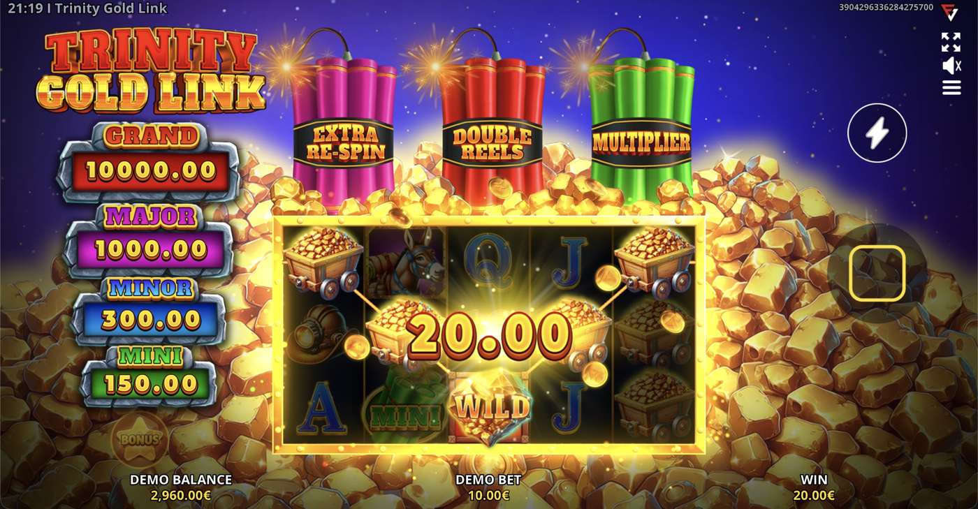 Trinity Gold Link: image of winning