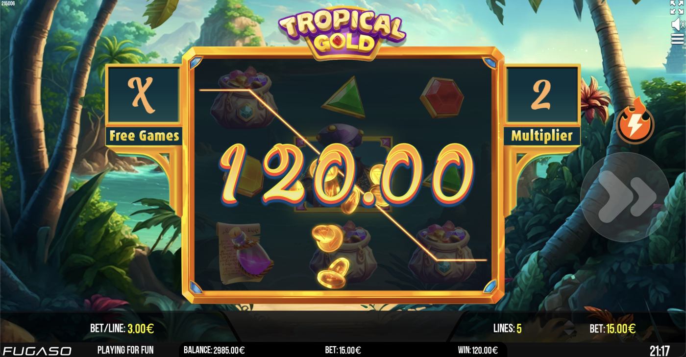 Tropical Gold: image of winning