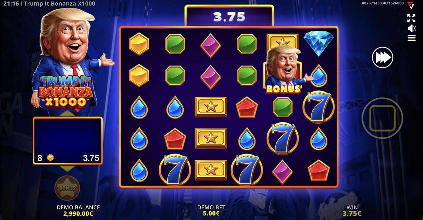 Trump It Bonanza X1000: image of winning