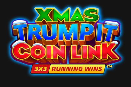 Trump It Coin Link XMAS Online Slot Logo