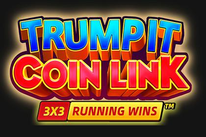Trump It Coin Link Online Slot Logo