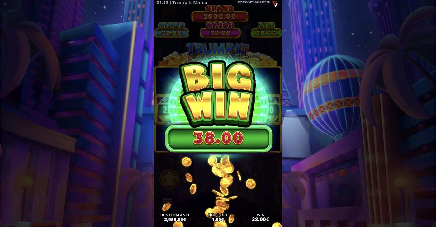 Trump It Mania: Hot Bonus: image of winning