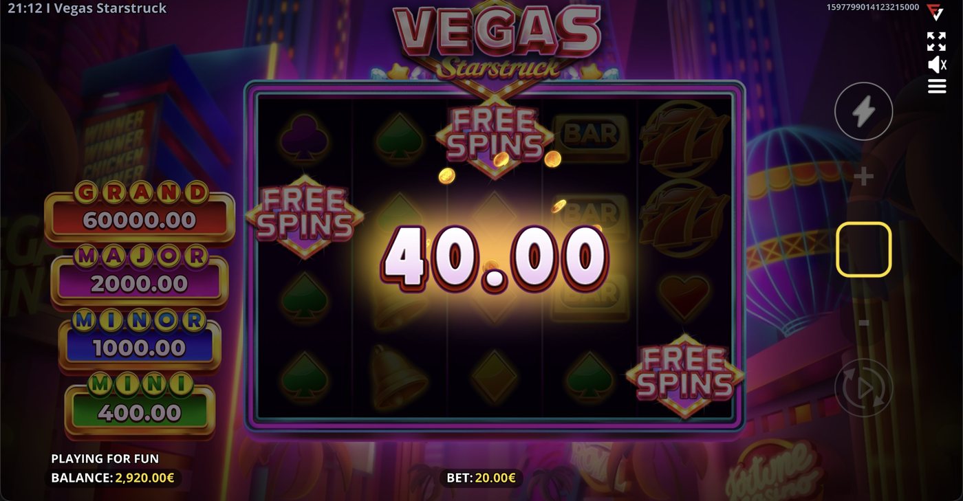 Vegas Starstruck: image of winning