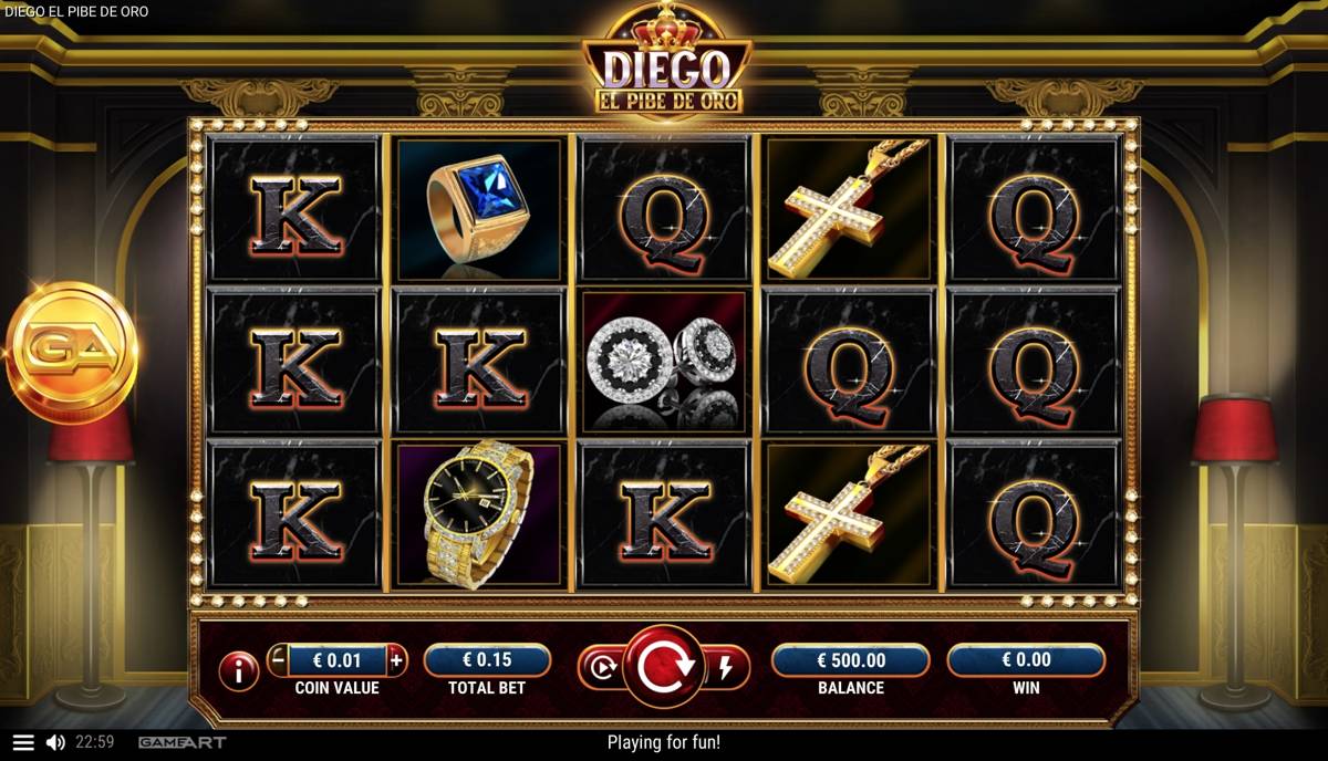 Diego El Pibe De Oro: image of main menu