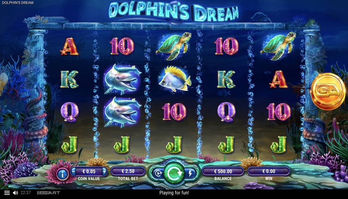 Dolphin's Dream: image of main menu