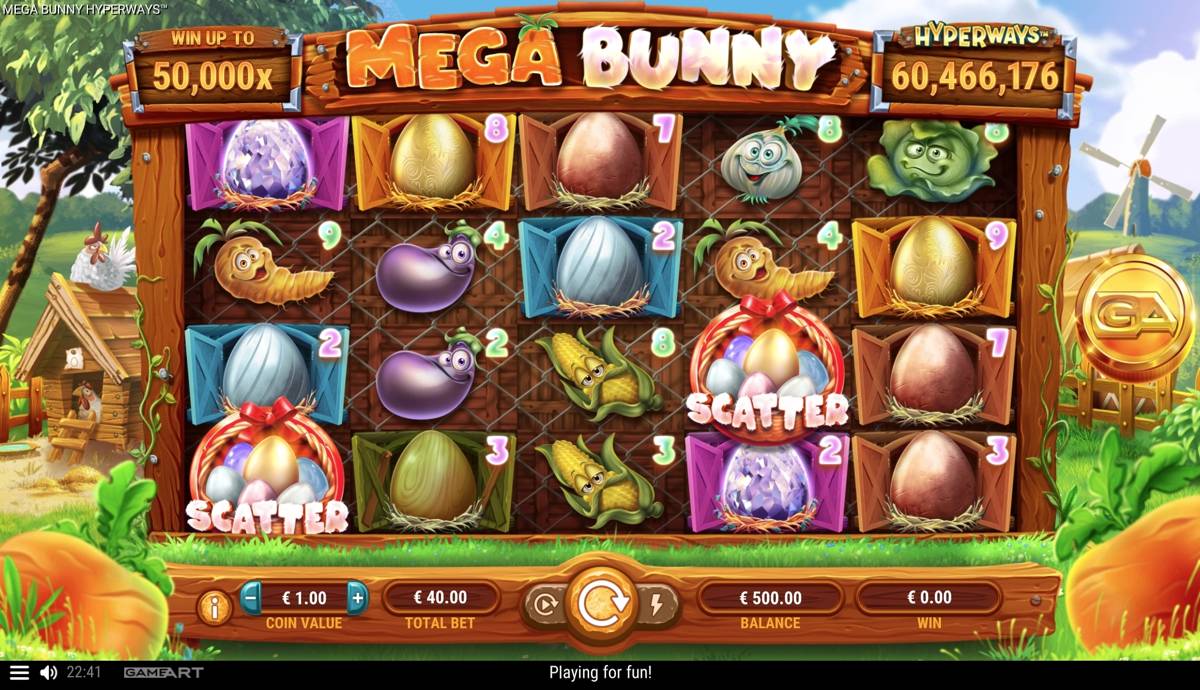 Mega Bunny Hyperways: image of main menu