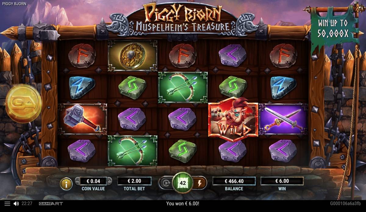 Piggy Bjorn Muspelheim's Treasure: image of winning