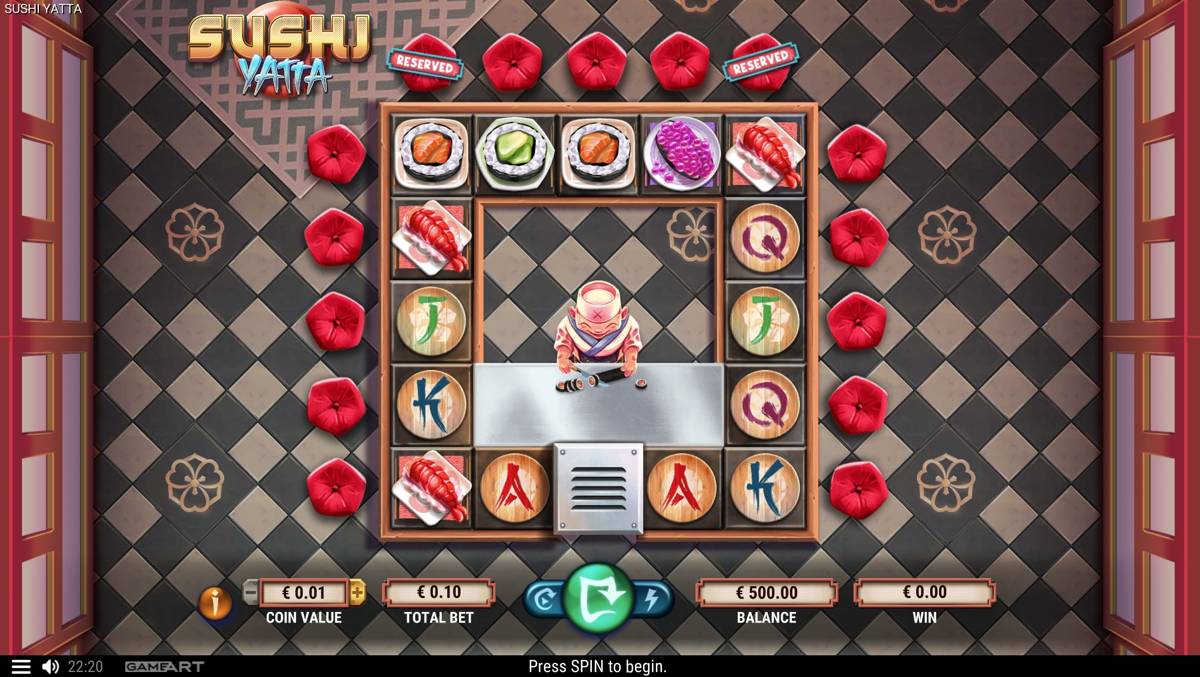 Sushi Yatta: image of main menu