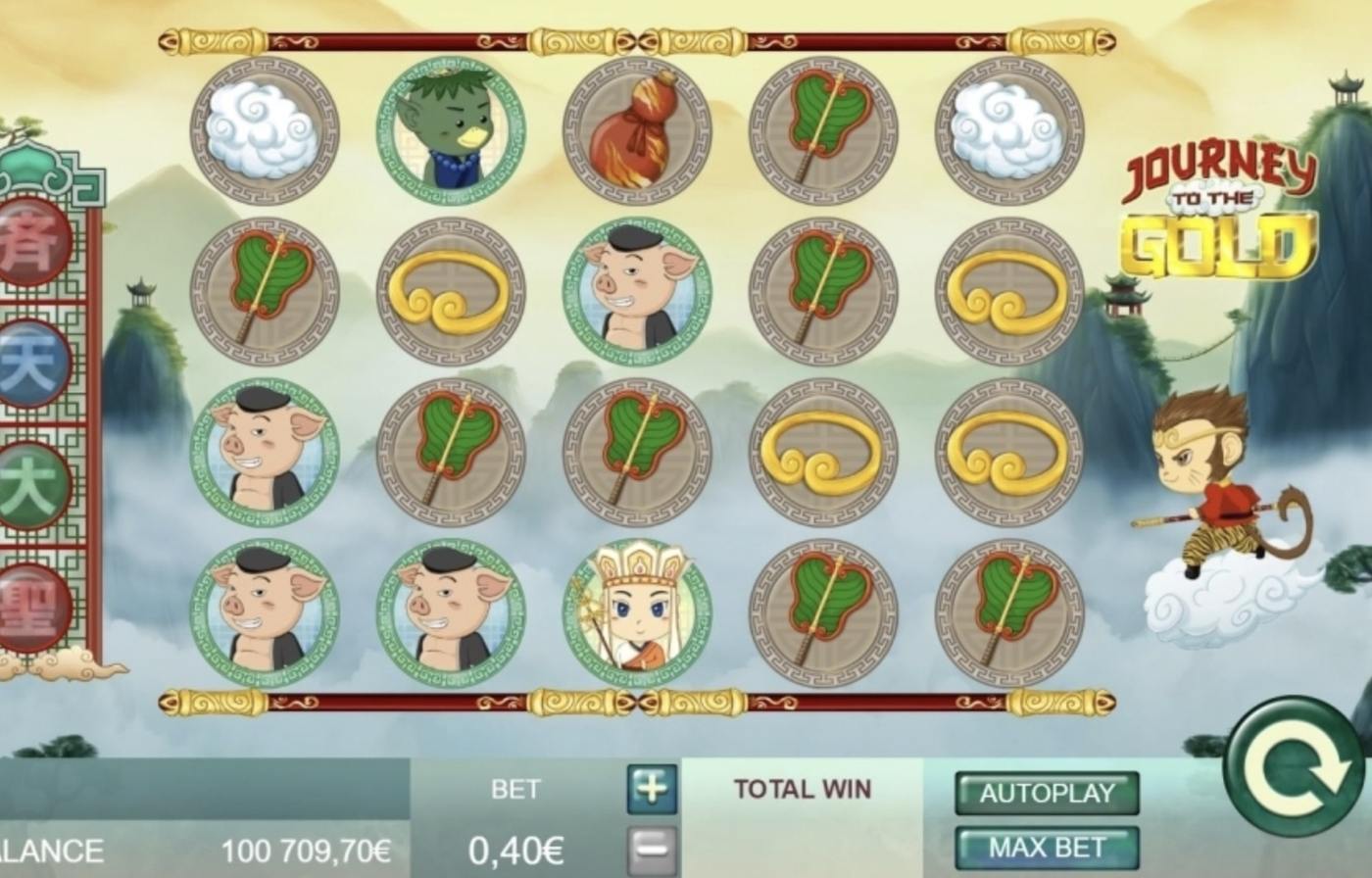Journey to the Gold: image of main menu