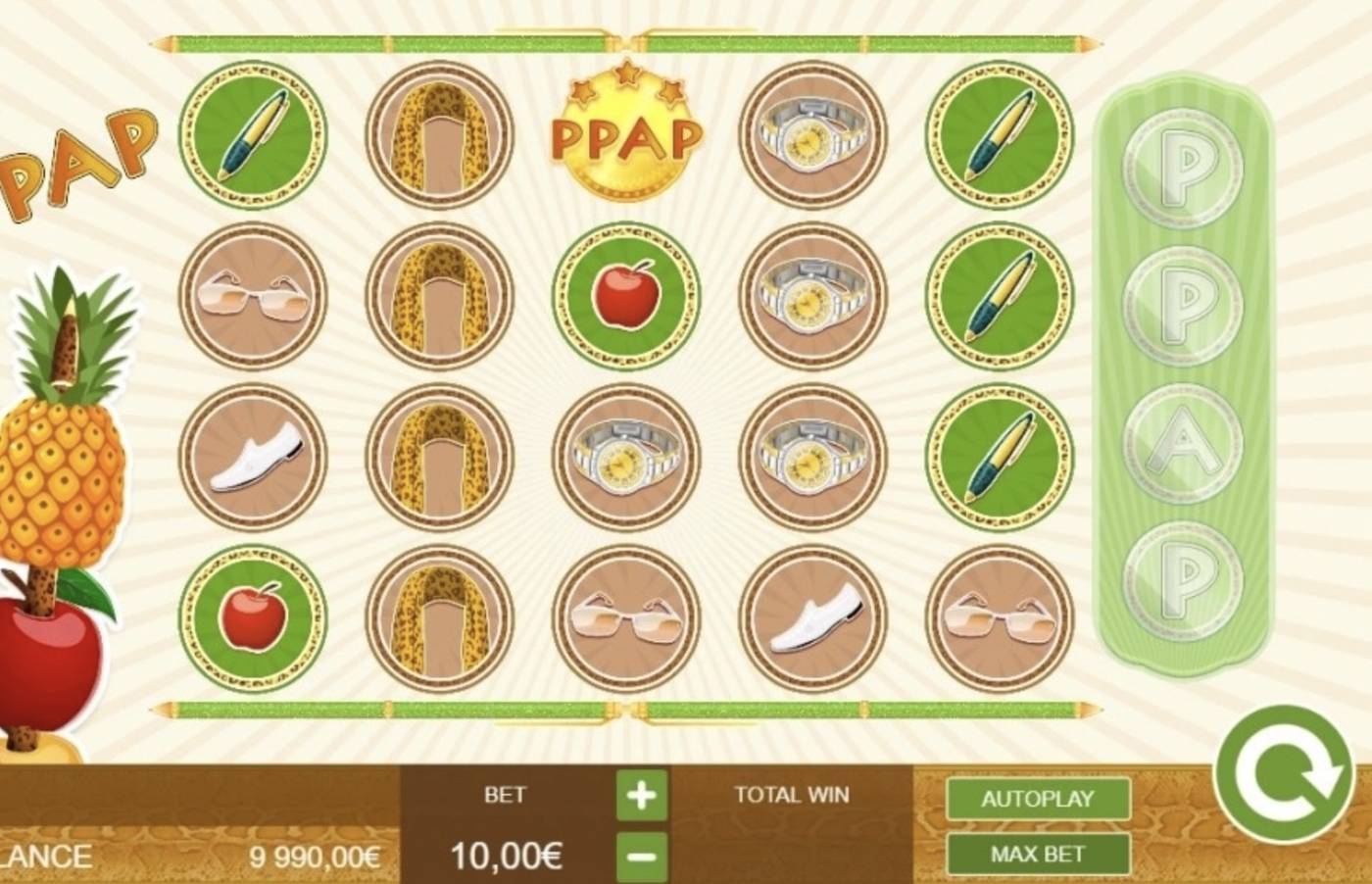 Pikotaros Pineapple Pen: image of main menu