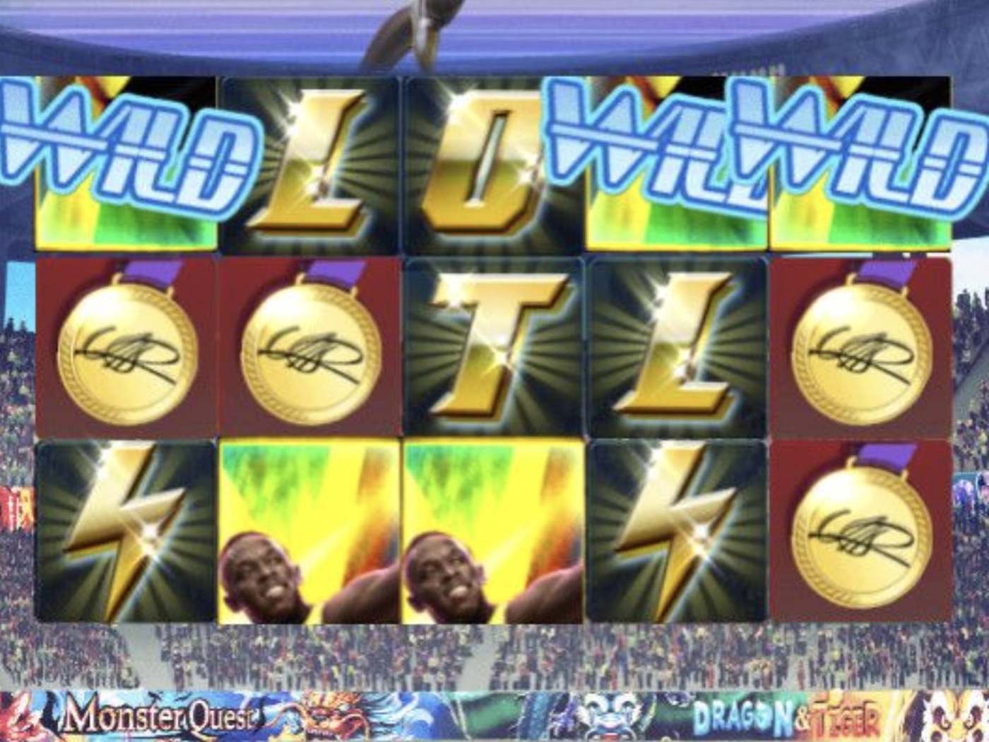 Usain Bolt: image of main menu