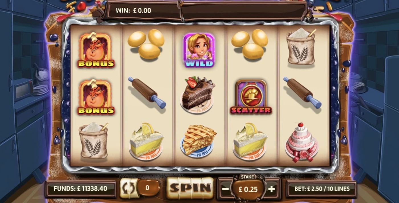 Pie Toss: image of main menu