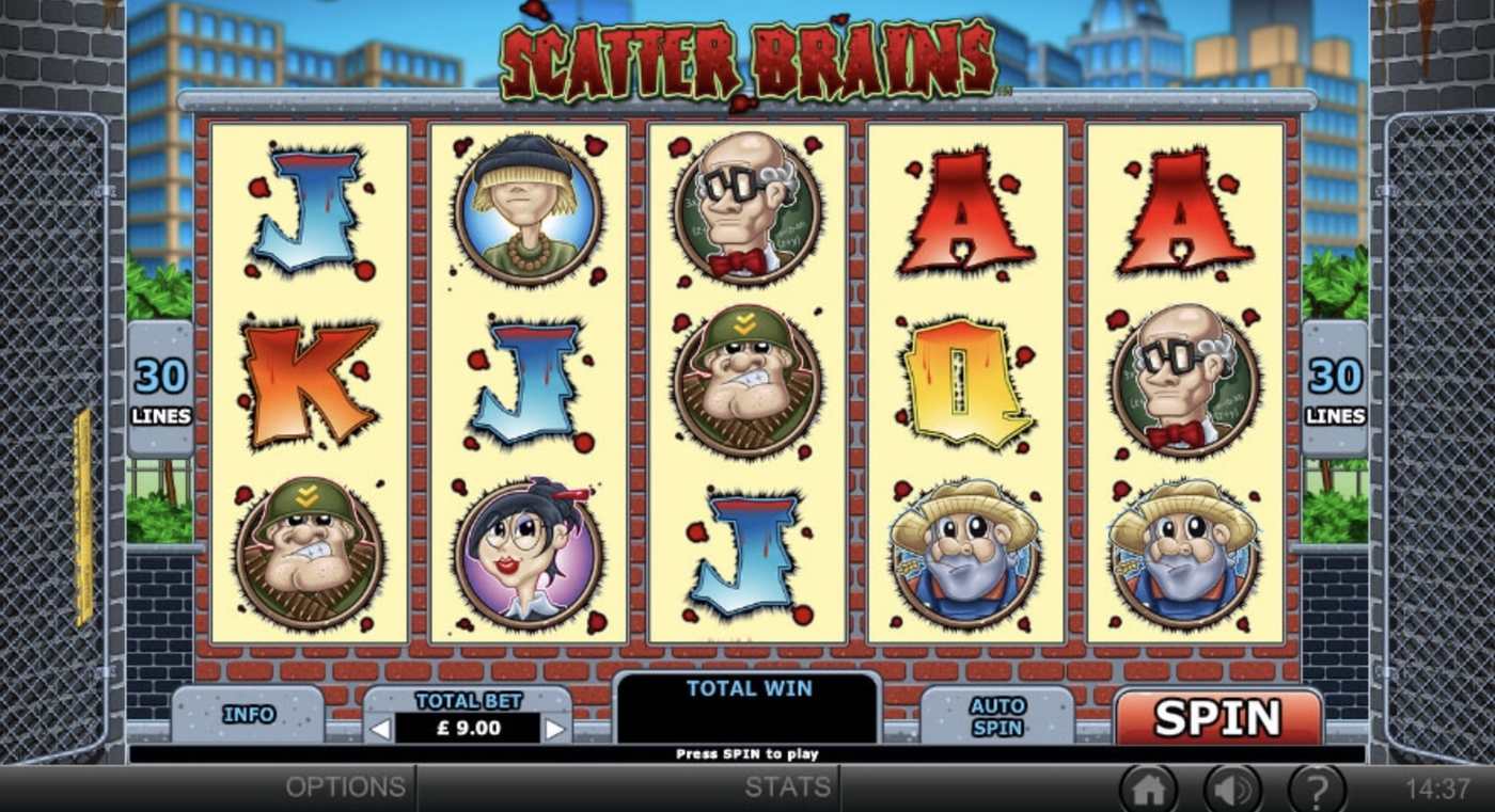 Scatter Brains: image of main menu