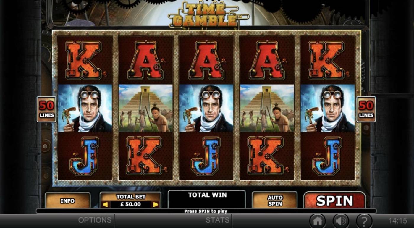 Time Gamble: image of main menu