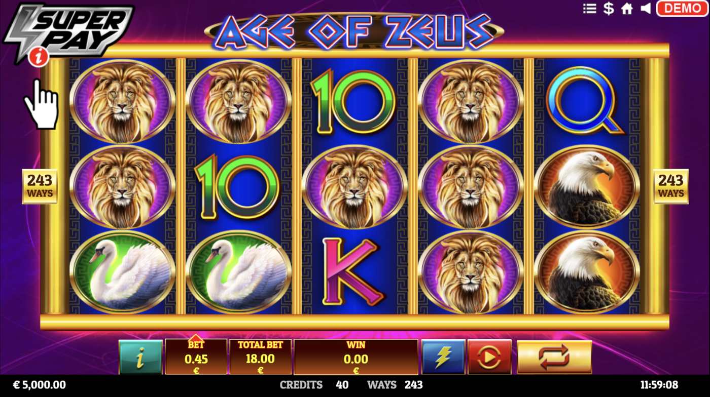 Age of Zeus: image of main menu