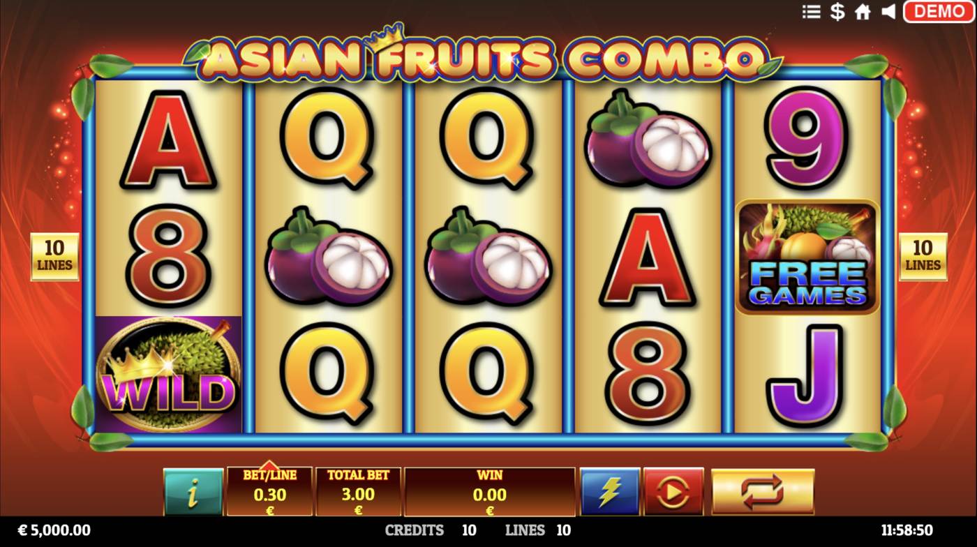 Asian Fruit Combo: image of main menu