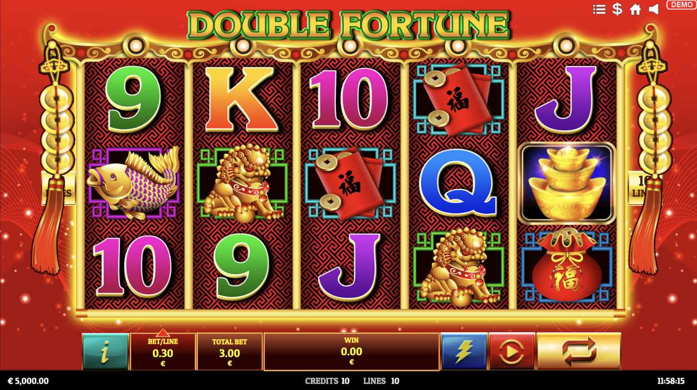 Double Fortune: image of main menu