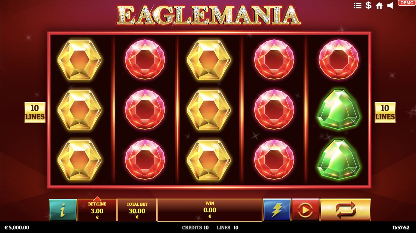 Eaglemania: image of main menu