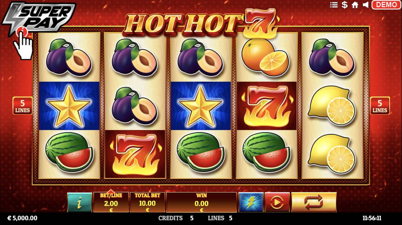 Hot Hot 7: image of main menu