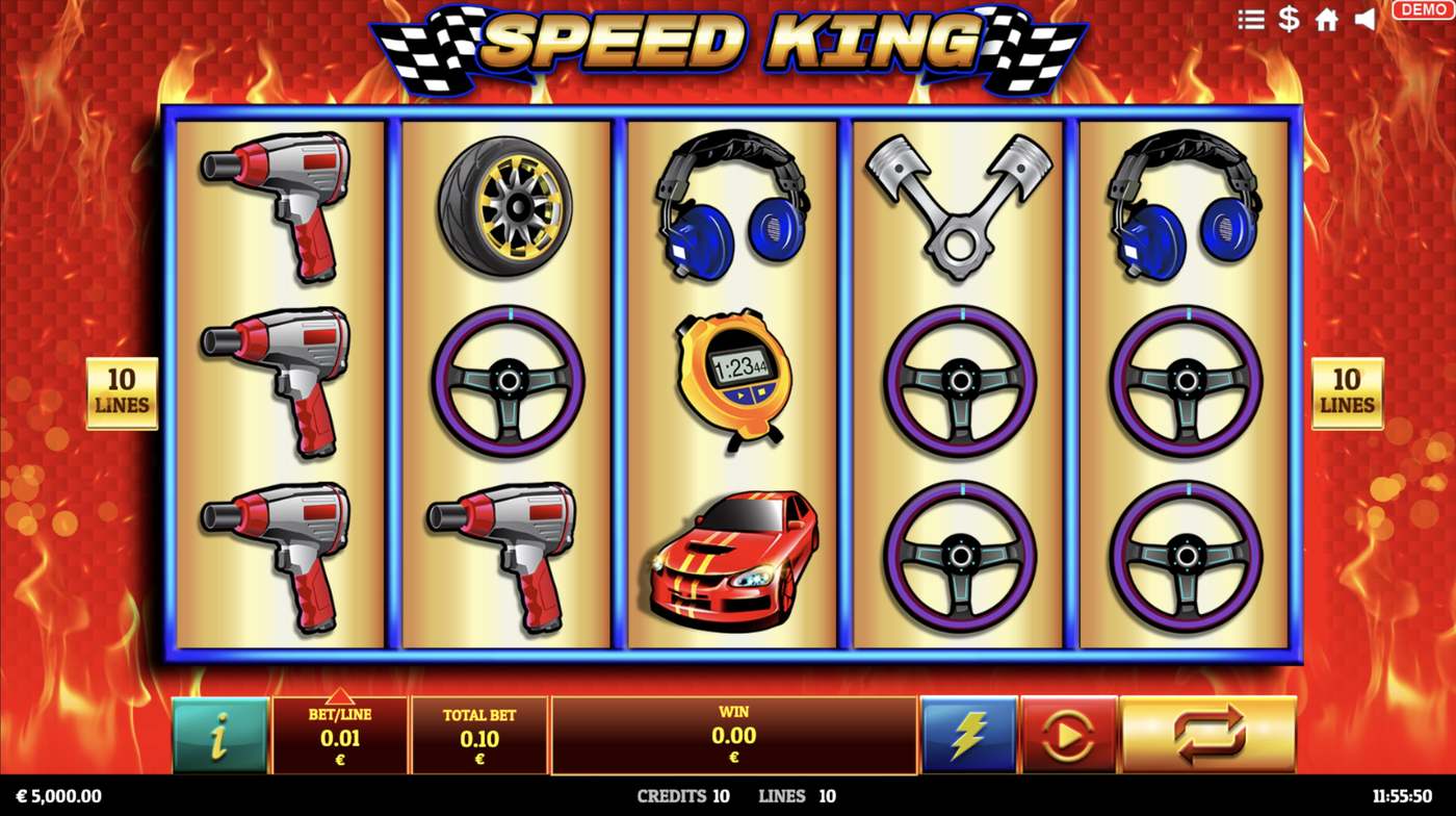 Speed King: image of main menu