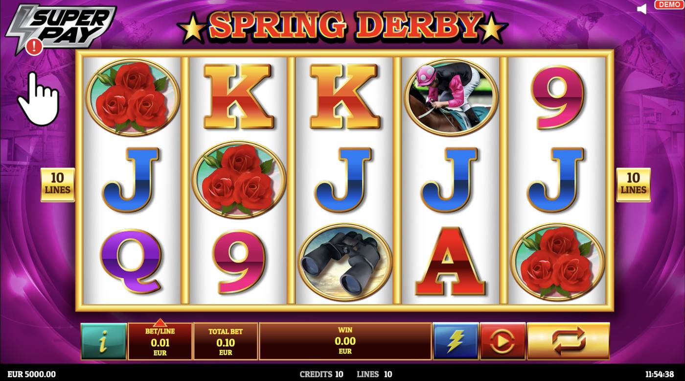 Spring Derby: image of main menu