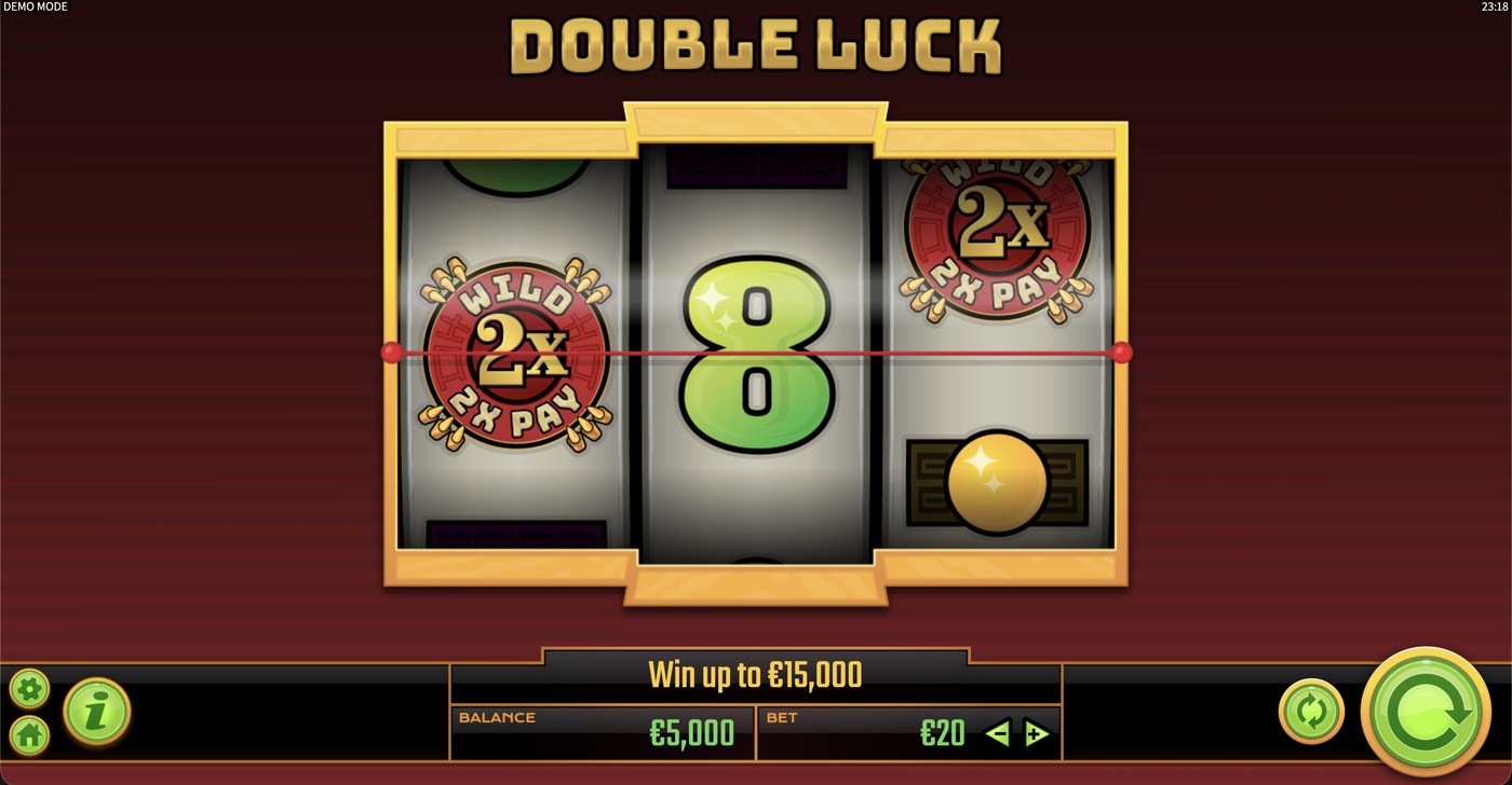 Double Luck: image of main menu