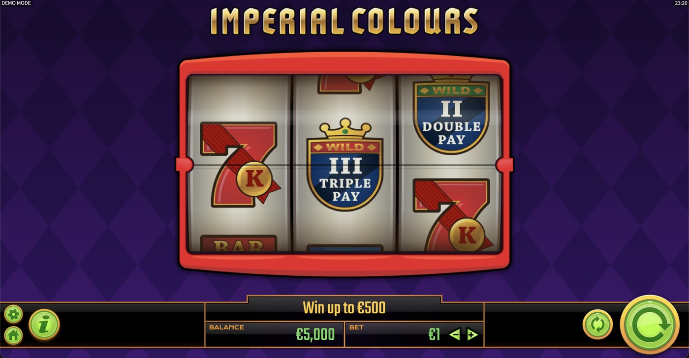 Imperial Colours: image of main menu
