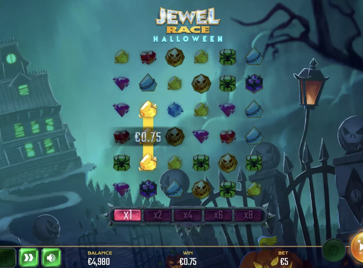 Jewel Race Halloween: image of winning