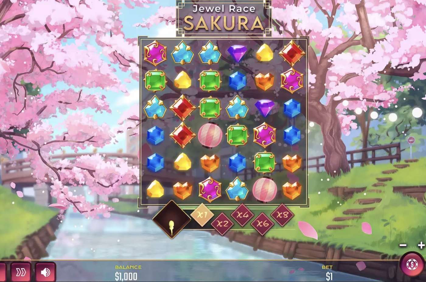 Jewel Race Sakura: image of main menu