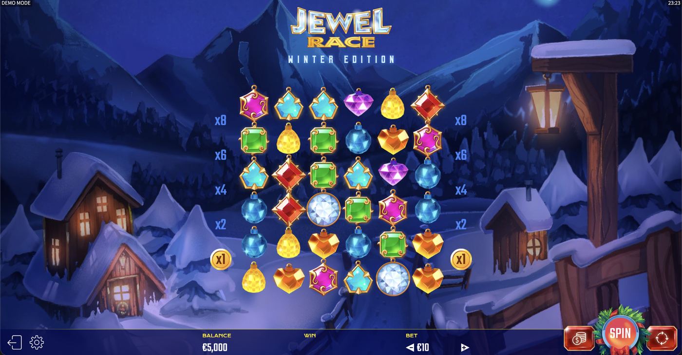 Jewel Race Winter Edition: image of main menu