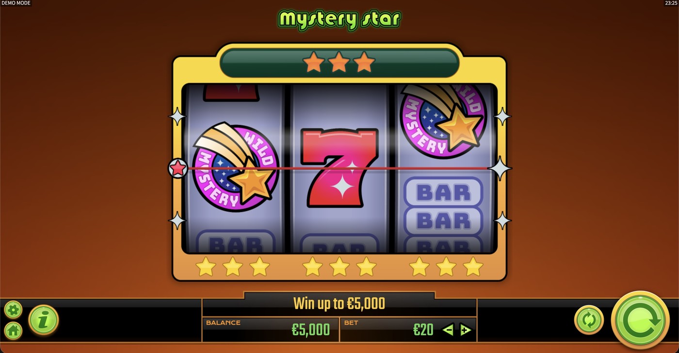 Mystery Star: image of main menu