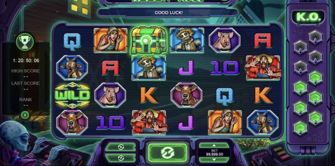 Alien K.O.: image of main menu