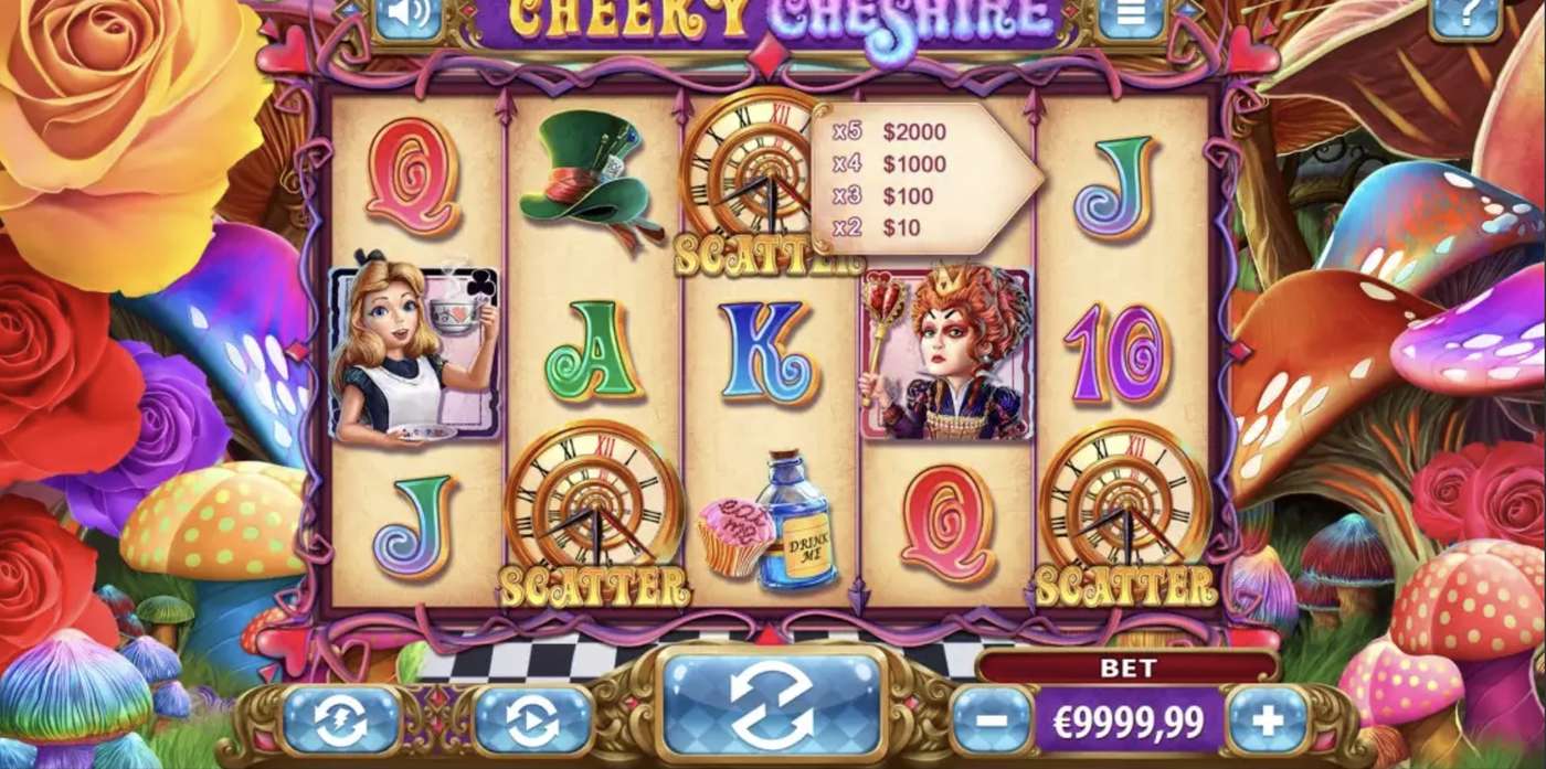 Cheeky Cheshire: image of main menu