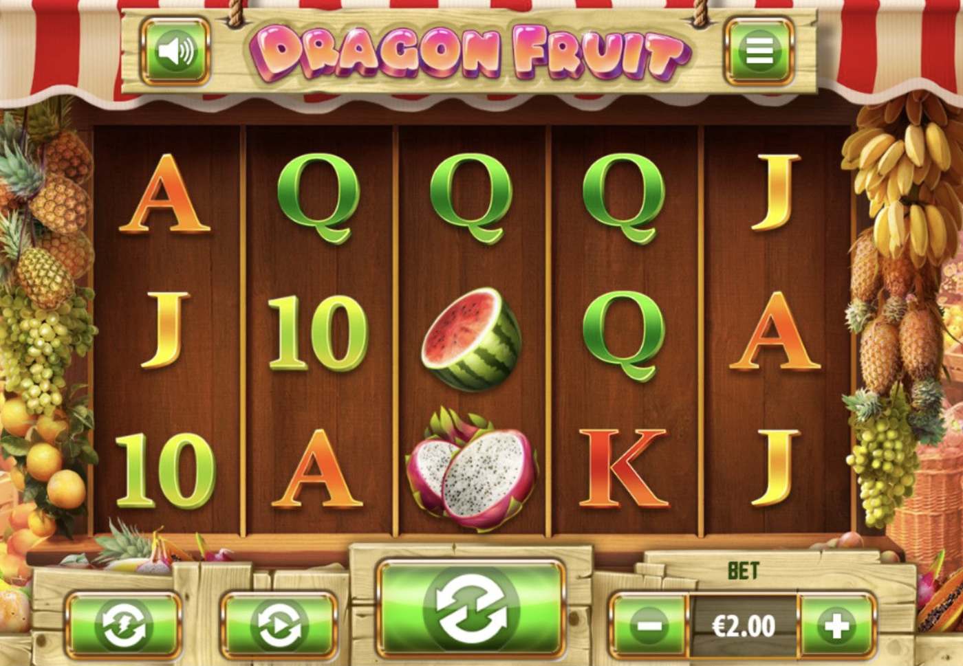 Dragon Fruit: image of main menu
