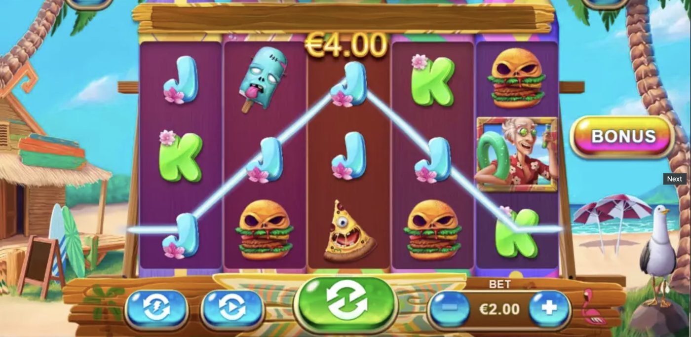 Frankie Holiday: image of main menu